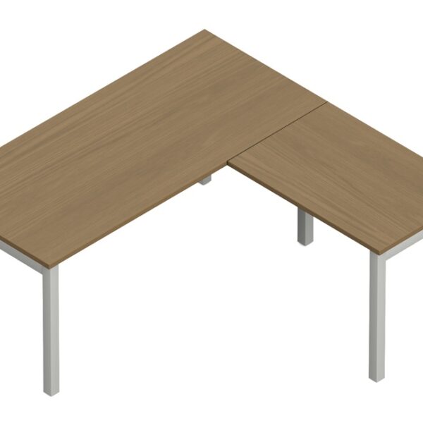 Newland L-Shape Desk with Metal Leg - 60